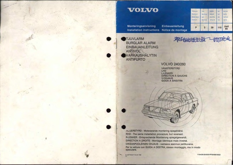 Volvo 240 installation instructions