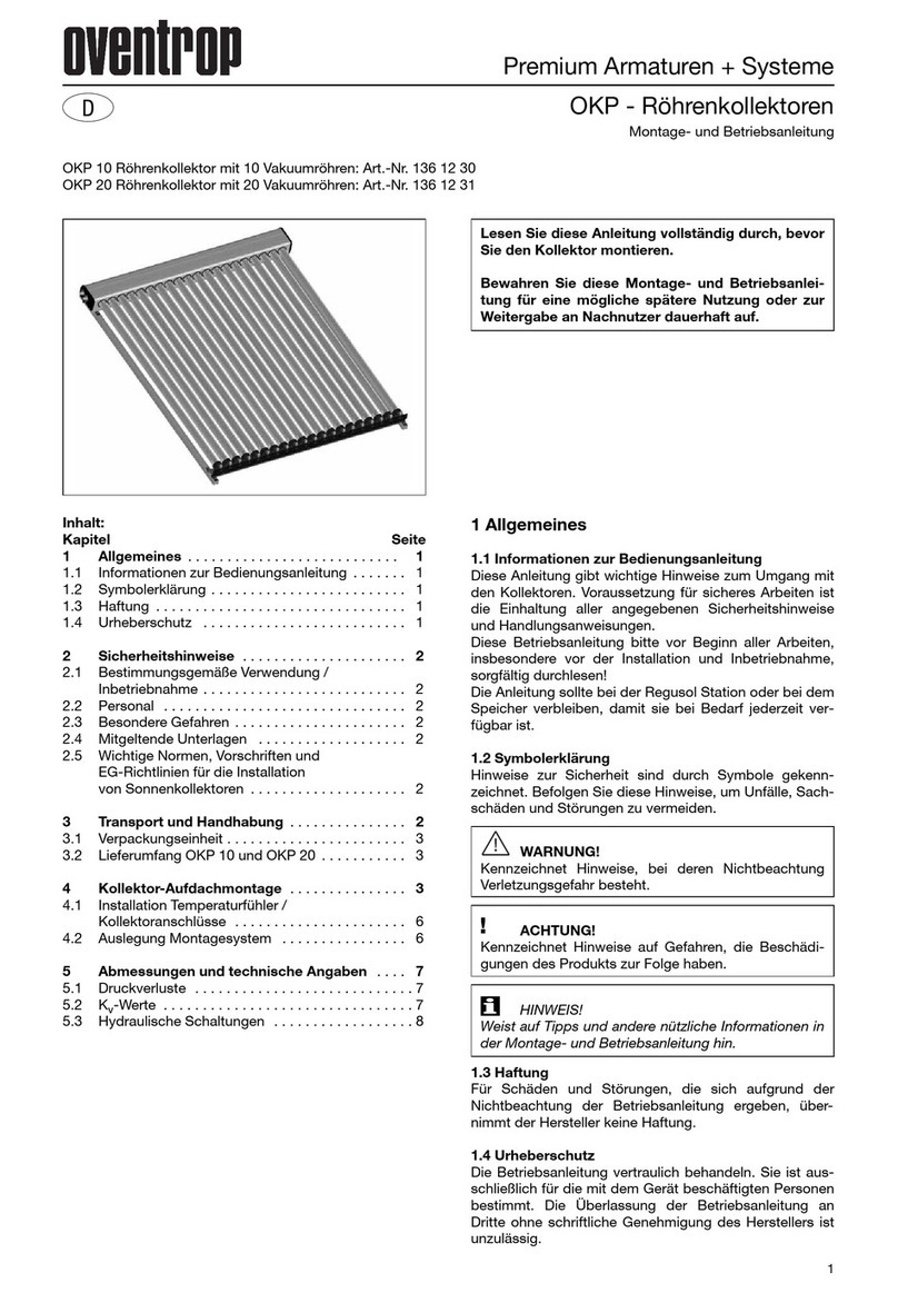 oventrop OKP 10 Installation and operating instructions