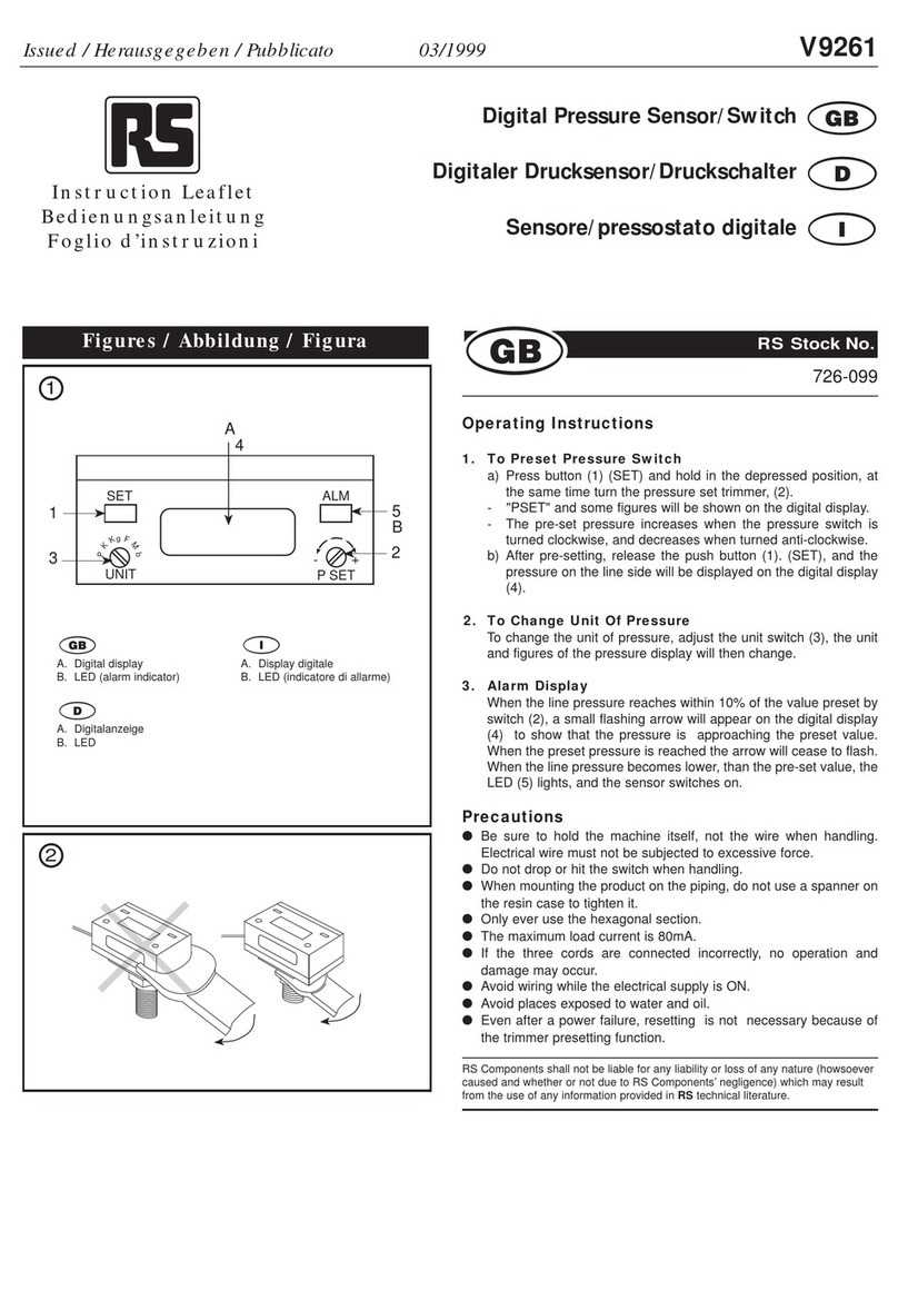 RS 726-099 Instruction leaflet