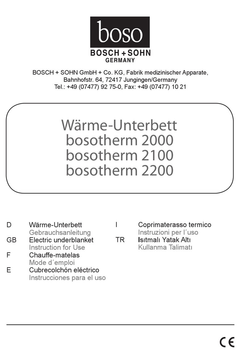 Boso Bosch+Sohn Bosotherm 2000 Instructions for use