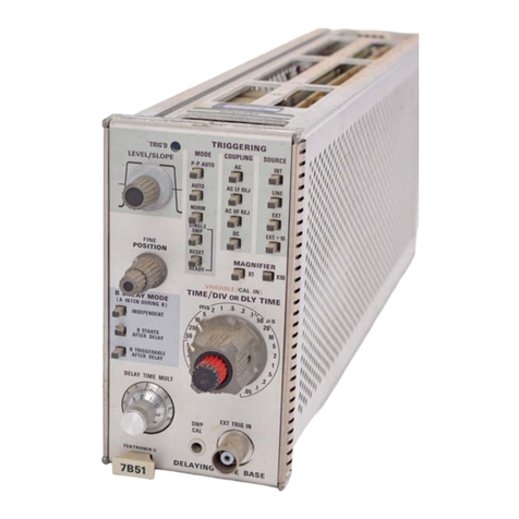 Tektronix 7B51 User manual
