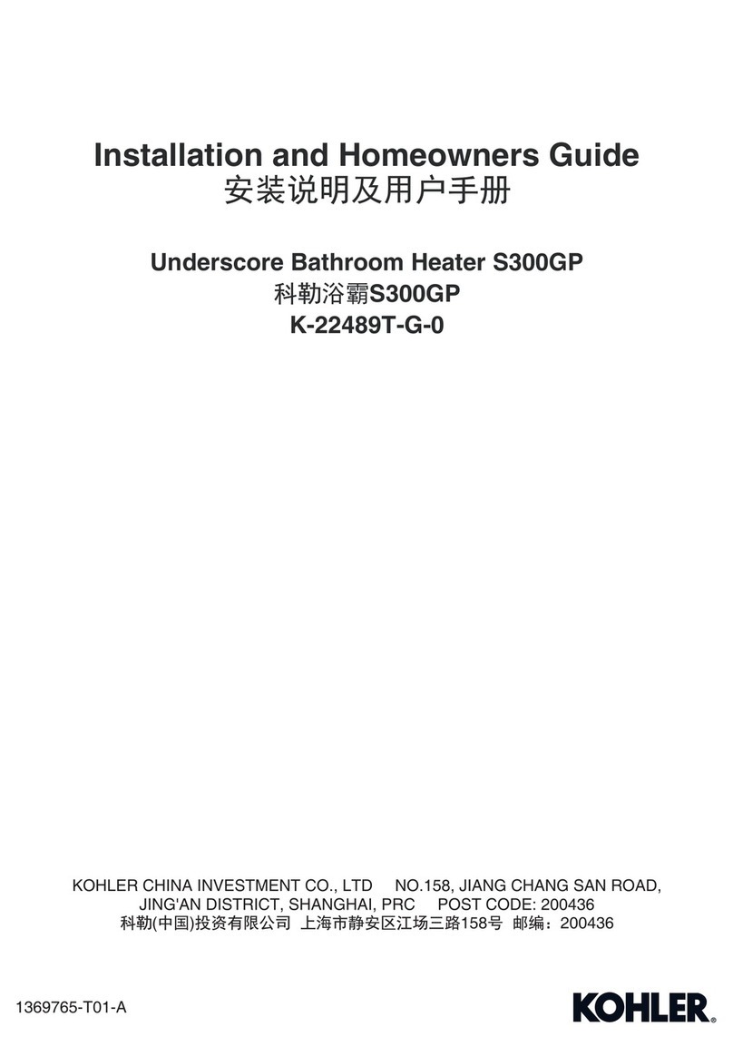 Kohler S300GP User manual