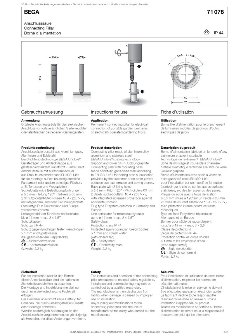 BEGA 71 078 User manual