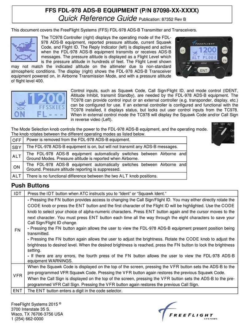 FreeFlight ADS-B FDL-978 Series User manual