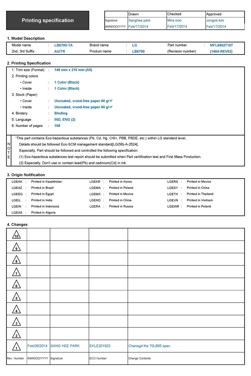 LG 42LB63 Series User manual