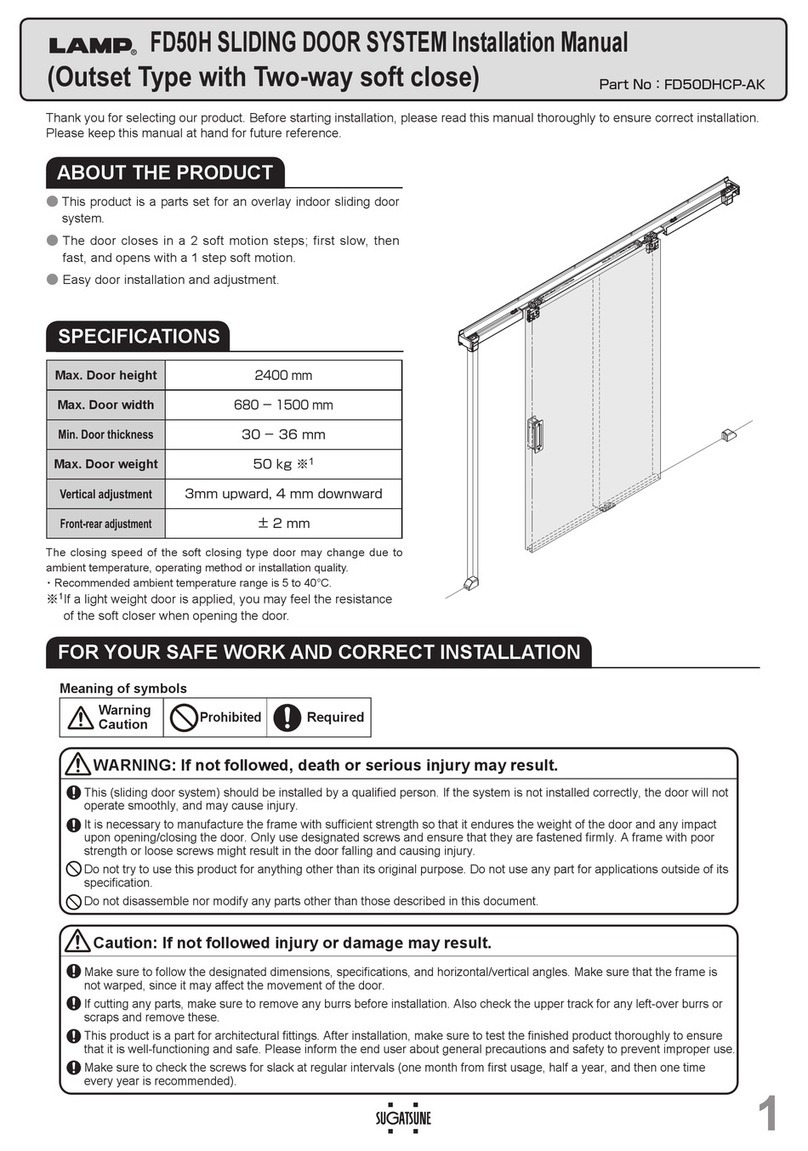 SUGATSUNE LAMP FD50-H installation manual