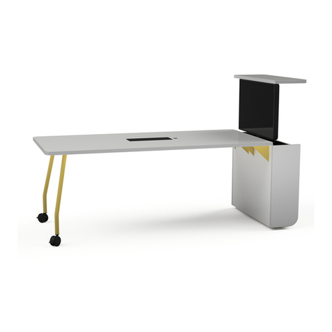 Steelcase Verb Active Media Table Quick setup guide Steelcase Verb Active Media Table Quick setup guide
