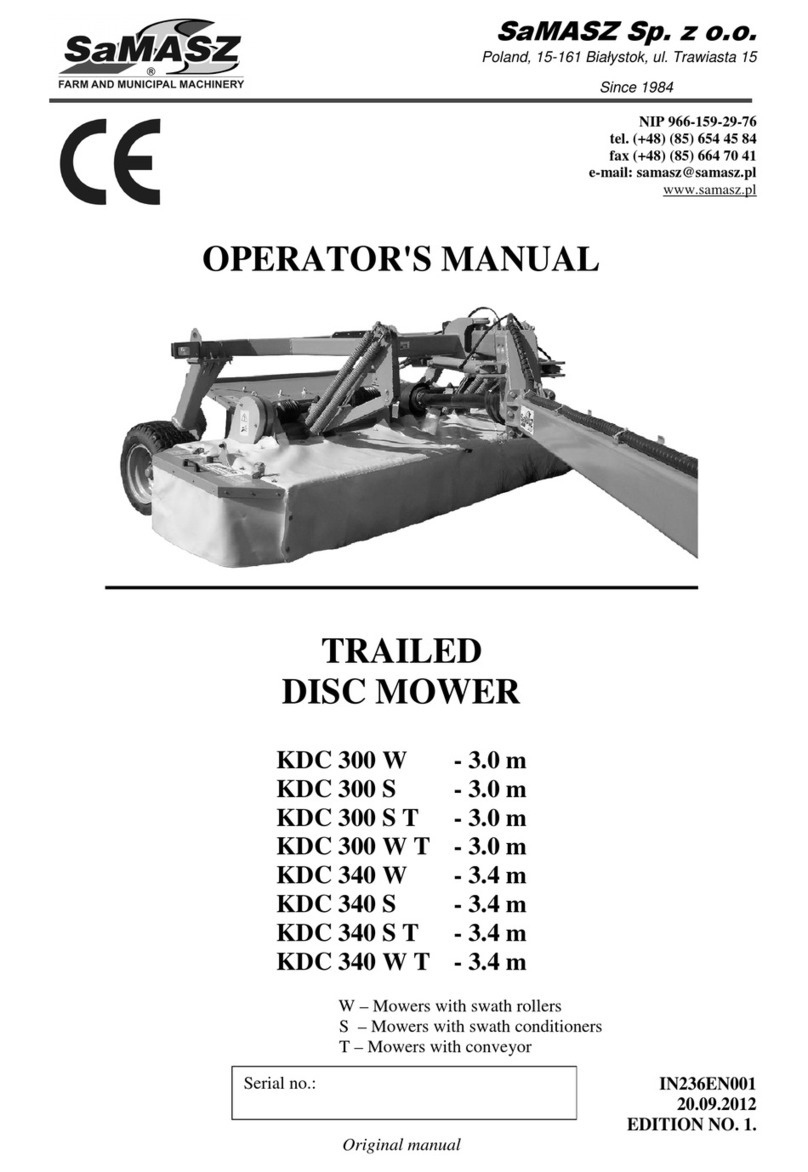 SaMASZ KDC 300 W Operator's manual