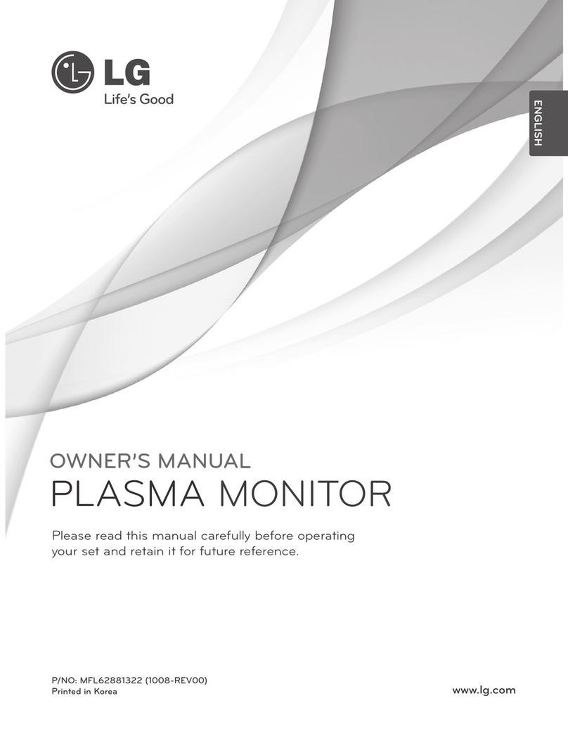 LG 60PJ101C User manual
