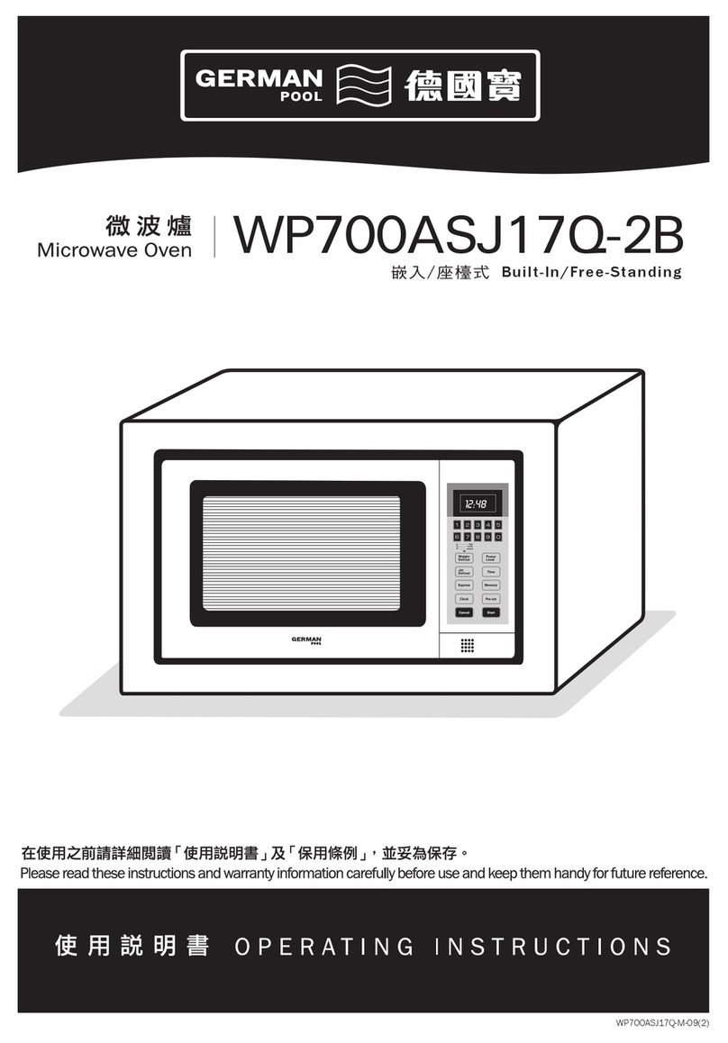 German pool WP700ASJ17Q-2B operating instructions