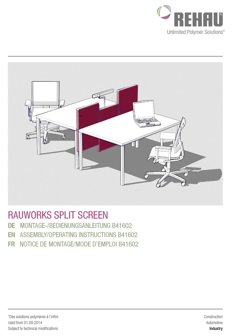 Rehau RAUWORKS B41602 Quick reference guide