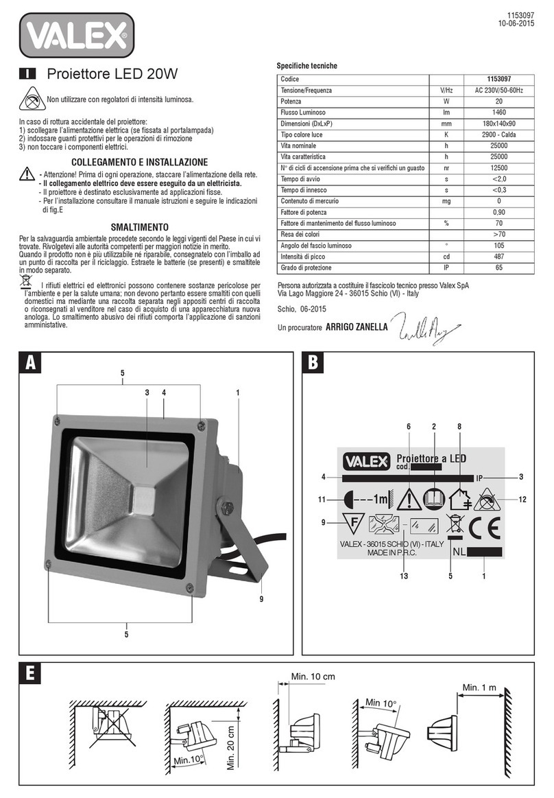Valex 1153097 quick start guide