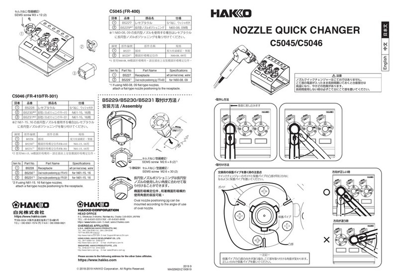 Hakko Electronics C5045 manual