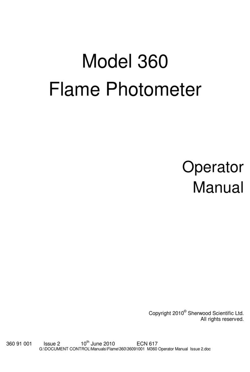 Sherwood Scientific 360 Operator's manual