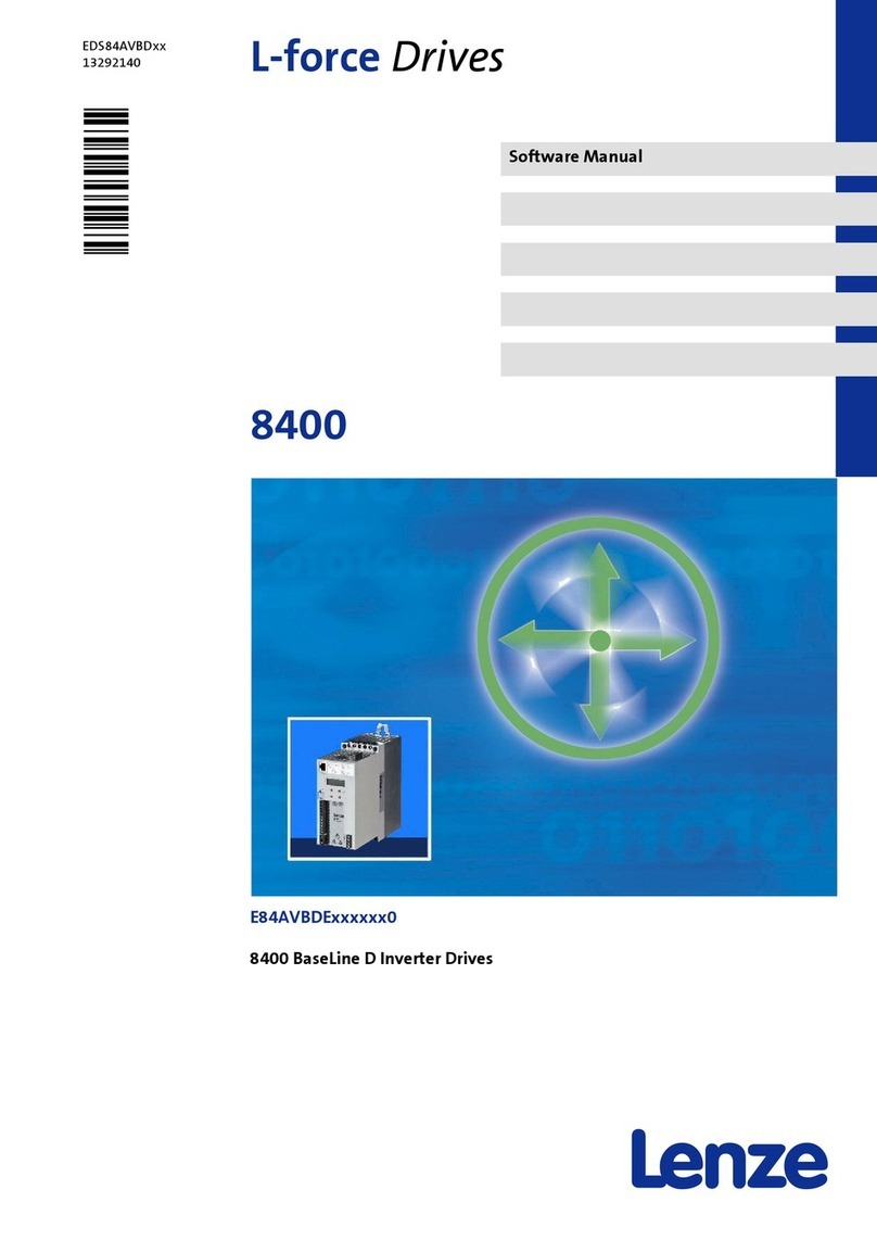 Lenze L-force 8400 BaseLine D Mounting instructions Lenze L-force 8400 BaseLine D Mounting instructions