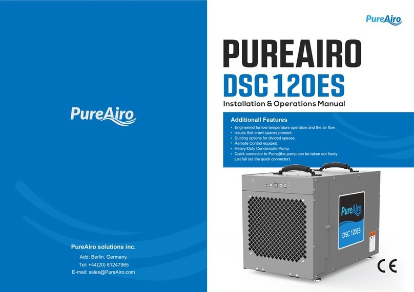 PureAiro DSC 120ES Installation & operation manual
