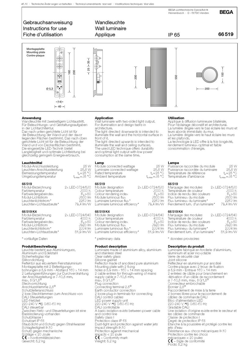 BEGA 66 519 User manual
