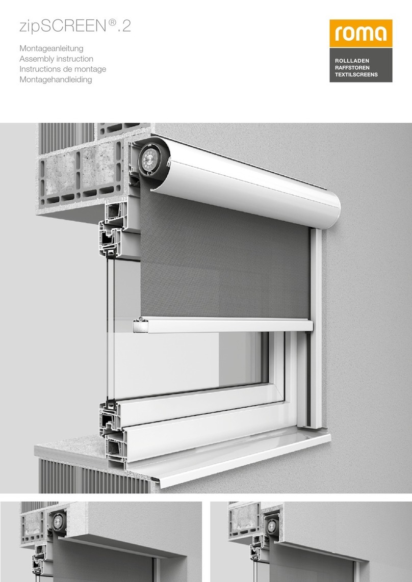 Roma ZipSCREEN 2 Assembly instructions