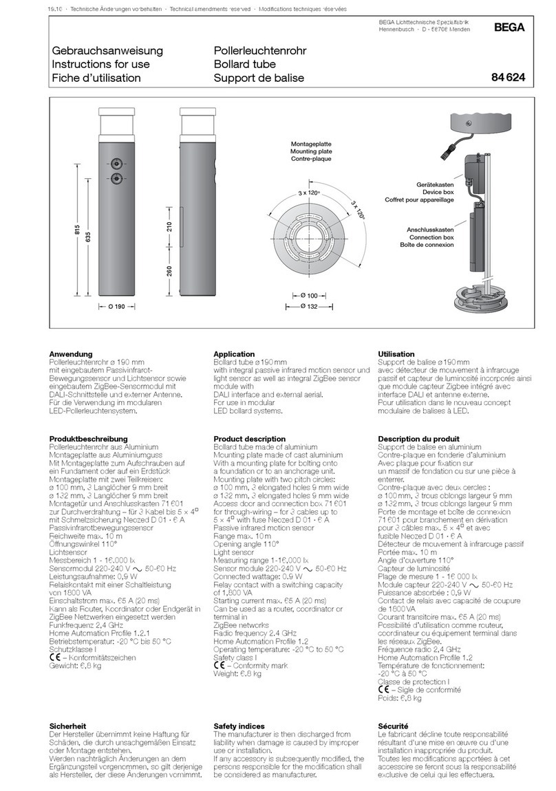 BEGA 84 624 User manual