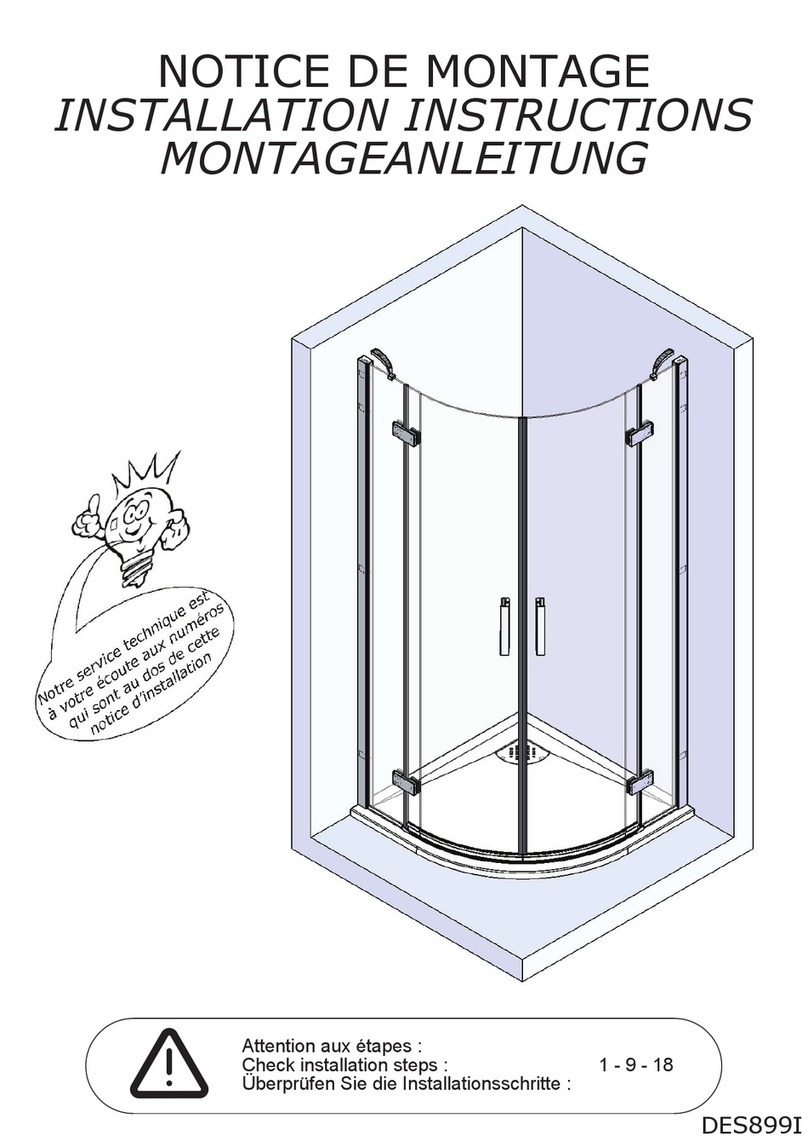 Kinedo KINESPACE R installation instructions