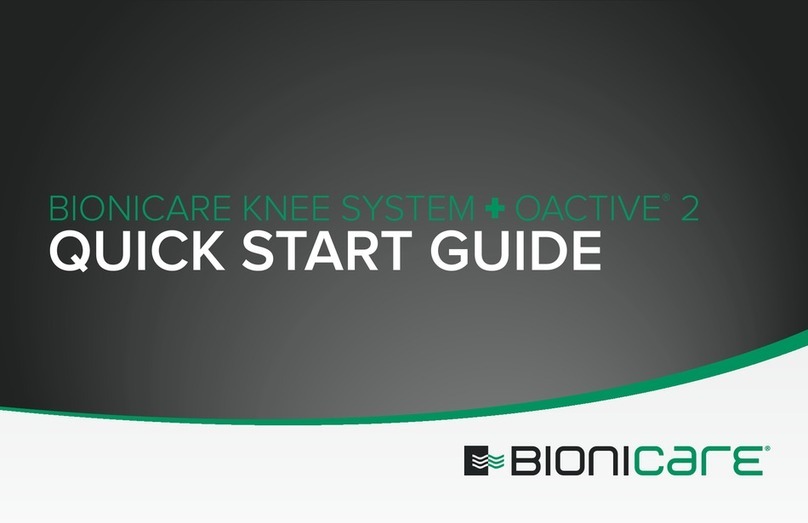 VQ OrthoCare BIONICARE KNEE SYSTEM quick start guide VQ OrthoCare BIONICARE KNEE SYSTEM quick start guide