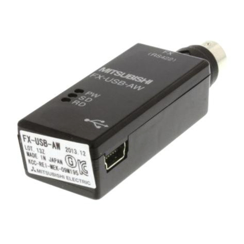 Mitsubishi Electric MELSEC-F FX-USB-AW user manual