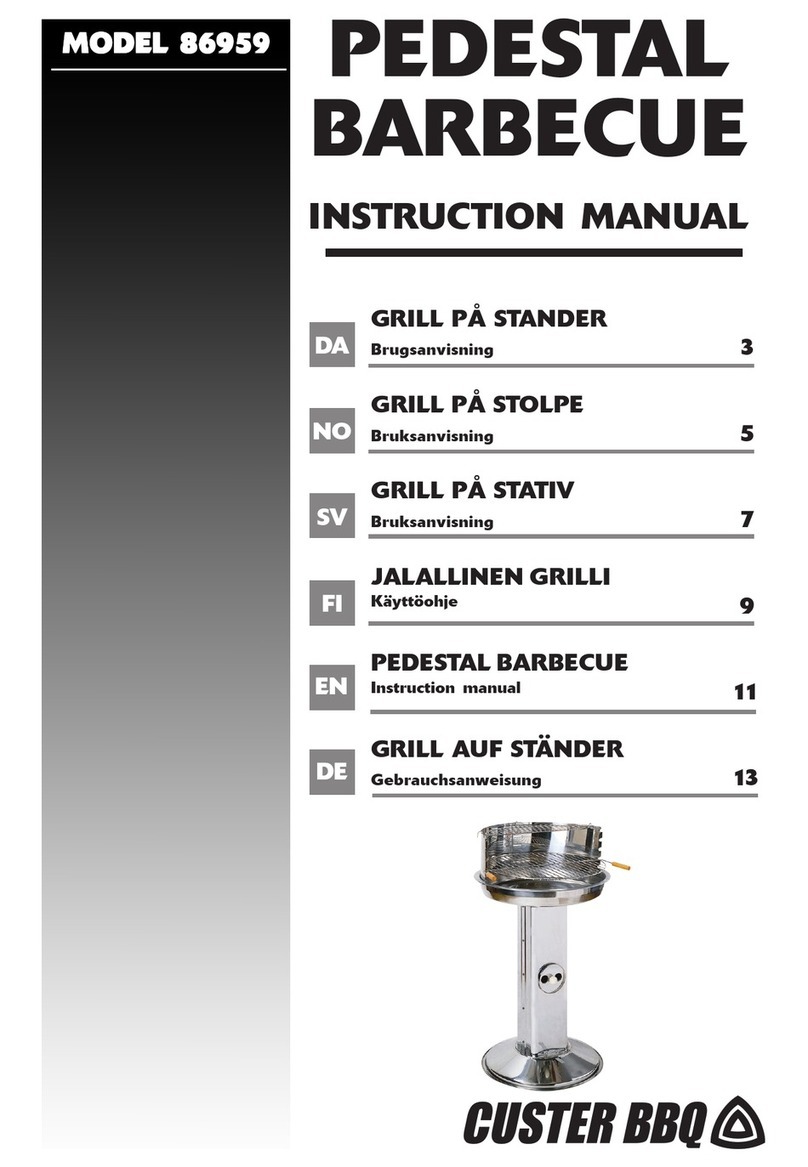 Custer BBQ 86959 instruction manual