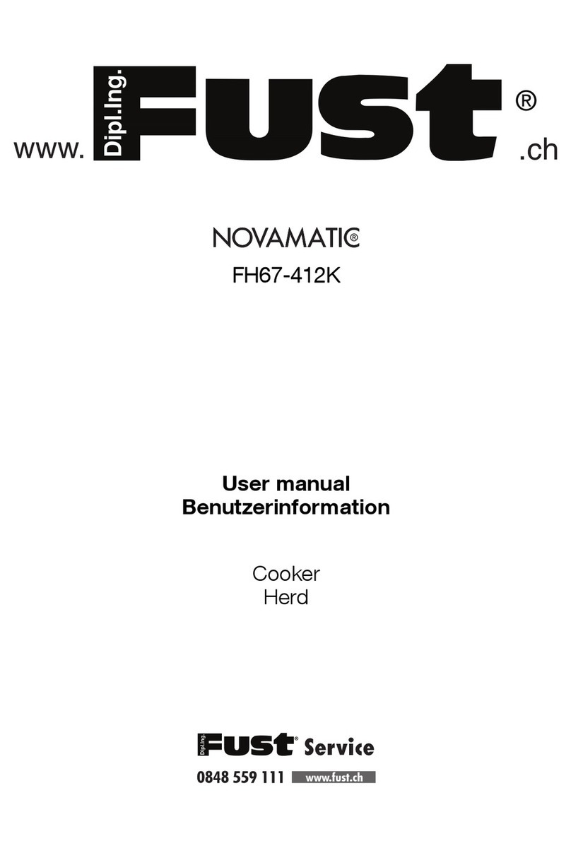 FUST NOVAMATIC FH67-412K user manual