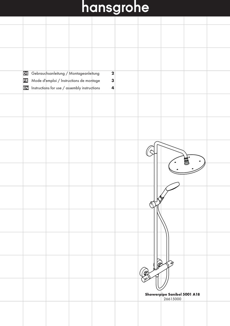 Hans Grohe Showerpipe Sanibel 5001 A18 26615000 Instructions for use/assembly instructions