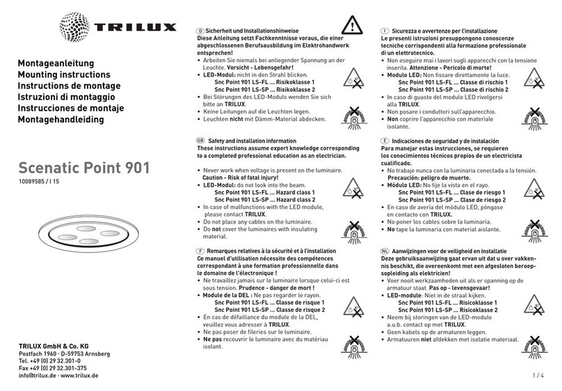 Trilux Scenatic Point 901 User manual