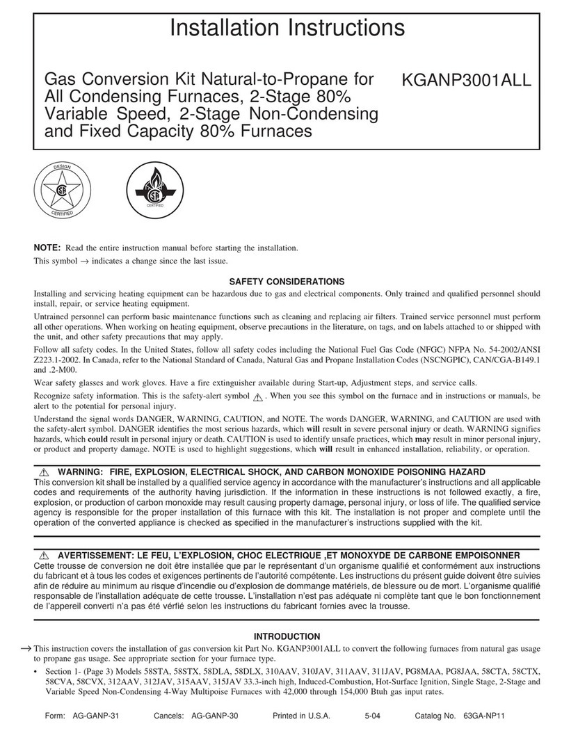 Carrier KGANP3001ALL User manual