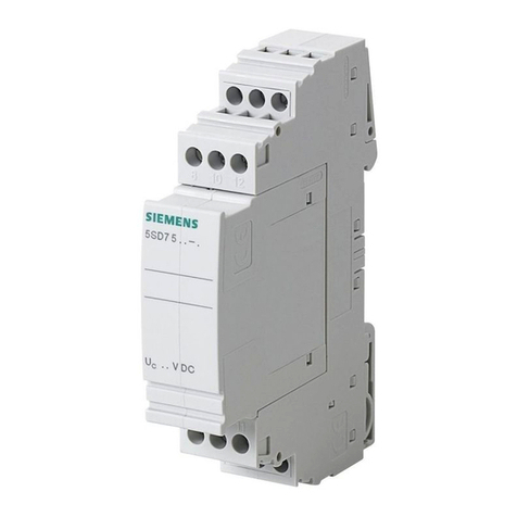 Siemens 5SD7 502-0 operating instructions