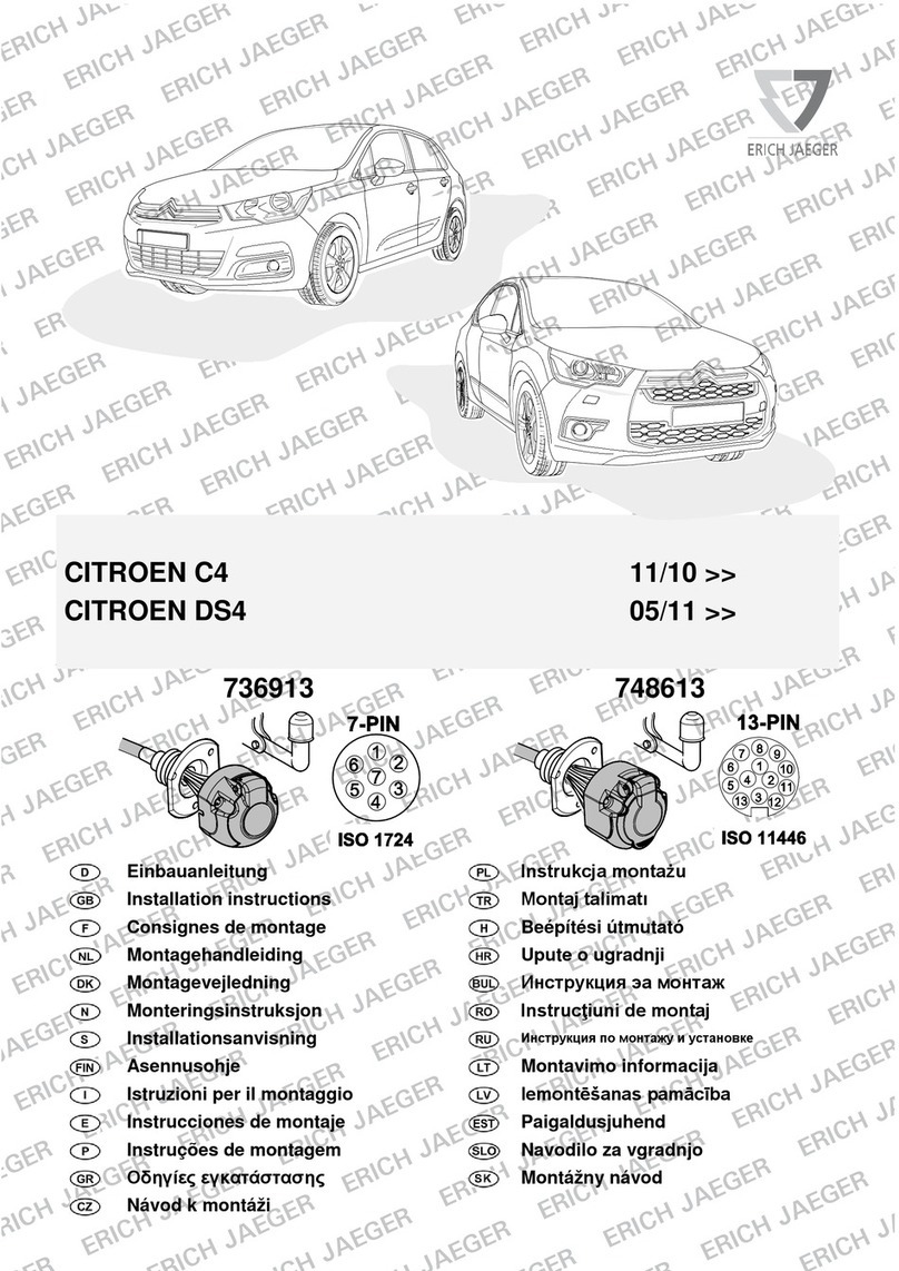 Erich Jaeger 736913 installation instructions Erich Jaeger 736913 installation instructions