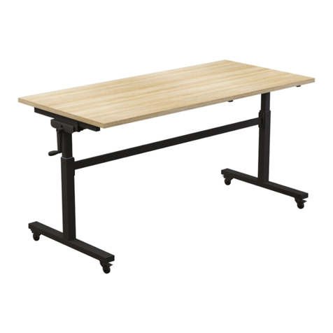 OLG AXIS HEIGHT ADJUSTABLE FLIP TABLE User manual OLG AXIS HEIGHT ADJUSTABLE FLIP TABLE User manual