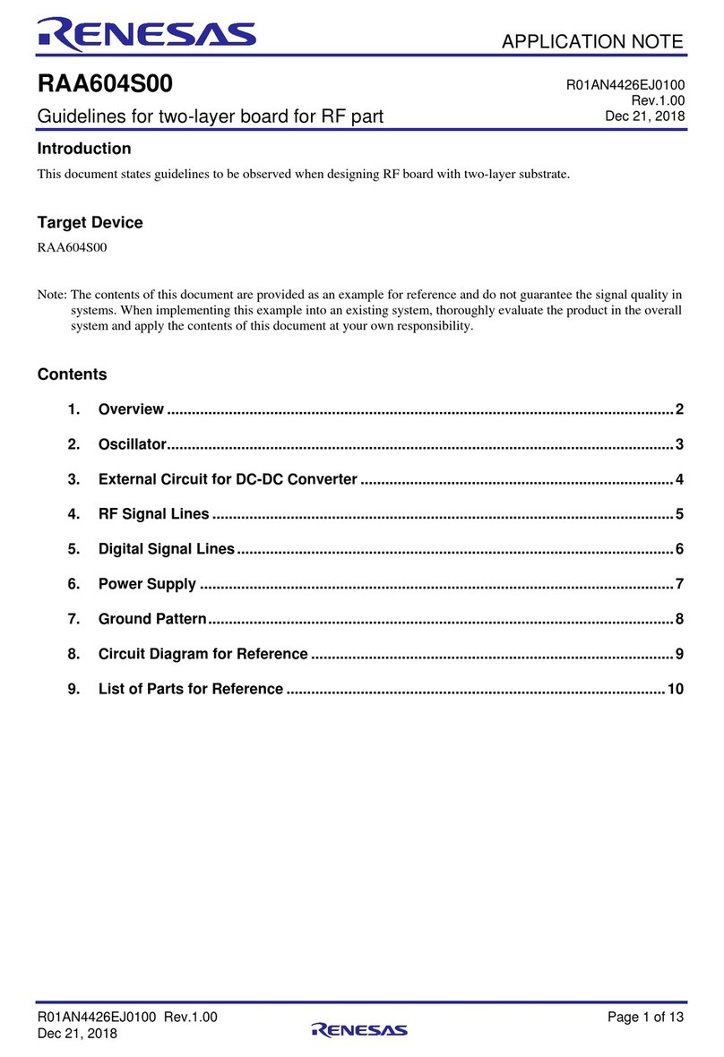 Renesas RAA604S00 Installation and operating instructions