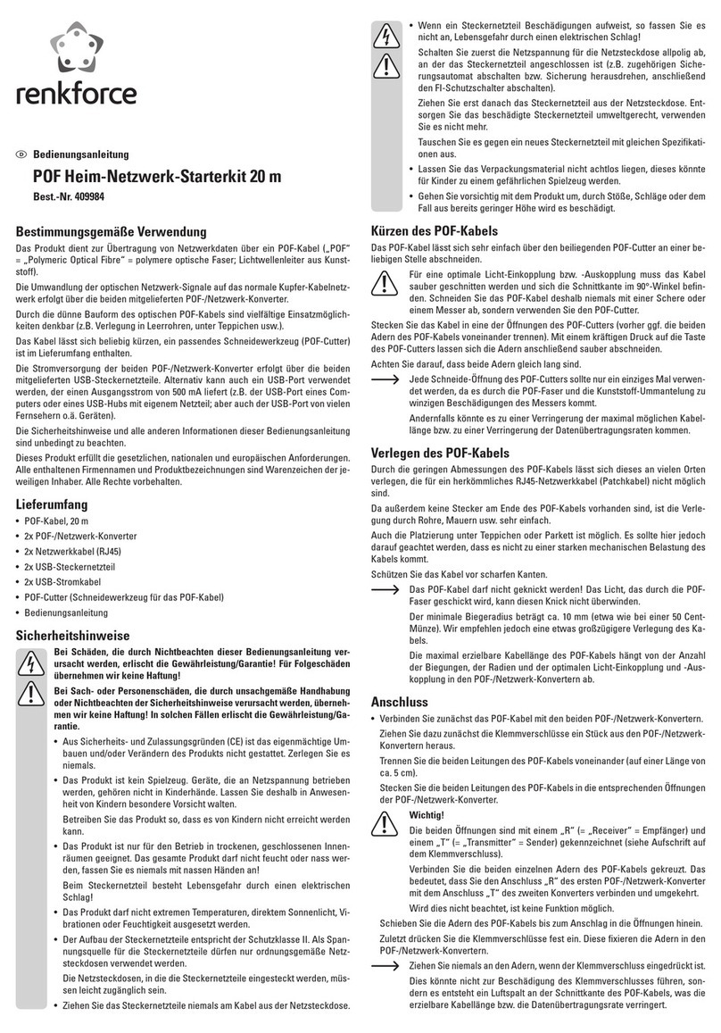 Renkforce 409984 operating instructions