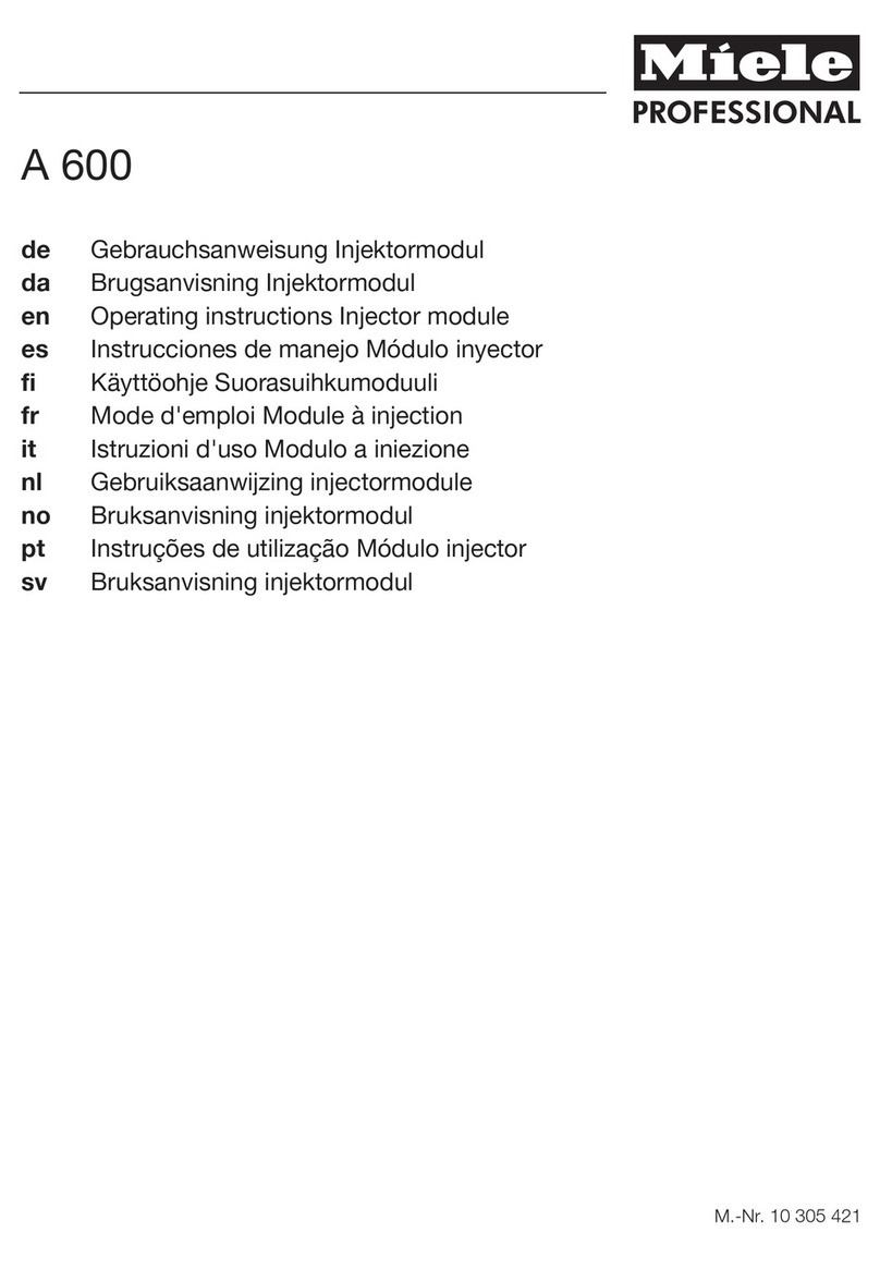 Miele A 600 User manual