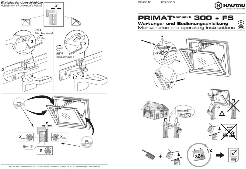 HAUTAU PRIMAT Kompakt 300 + FS Maintenance and operating instructions