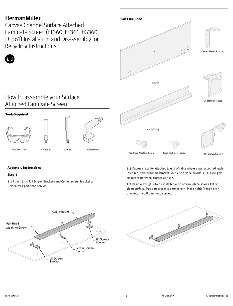 Herman Miller FT360 Installation and Disassembly for Recycling Instructions