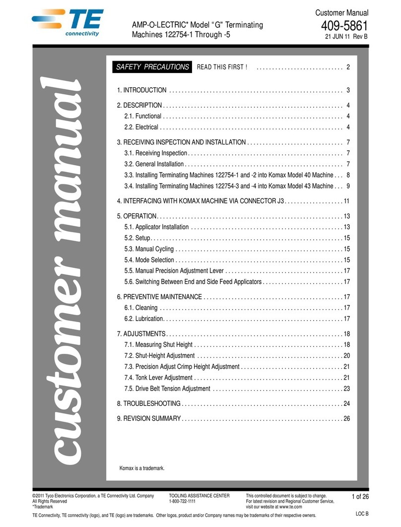 TE Connectivity AMP-O-LECTRIC G Reference guide