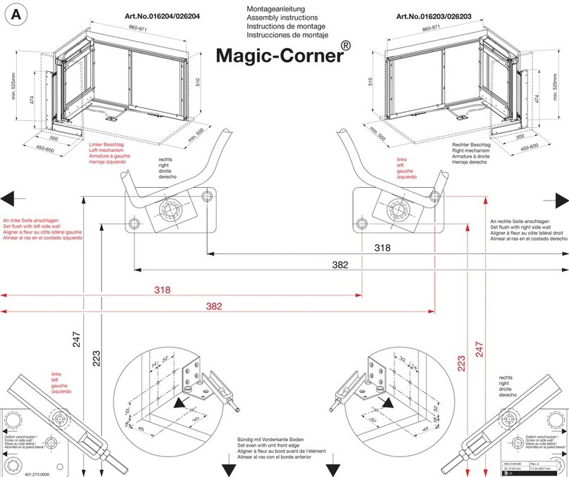 Kesseböhmer Magic-Corner 016204 Assembly instructions Kesseböhmer Magic-Corner 016204 Assembly instructions