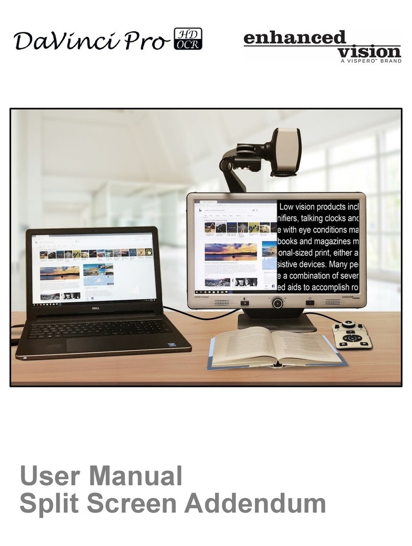 Vispero Enhanced Vision DaVinci Pro HD OCR user manual