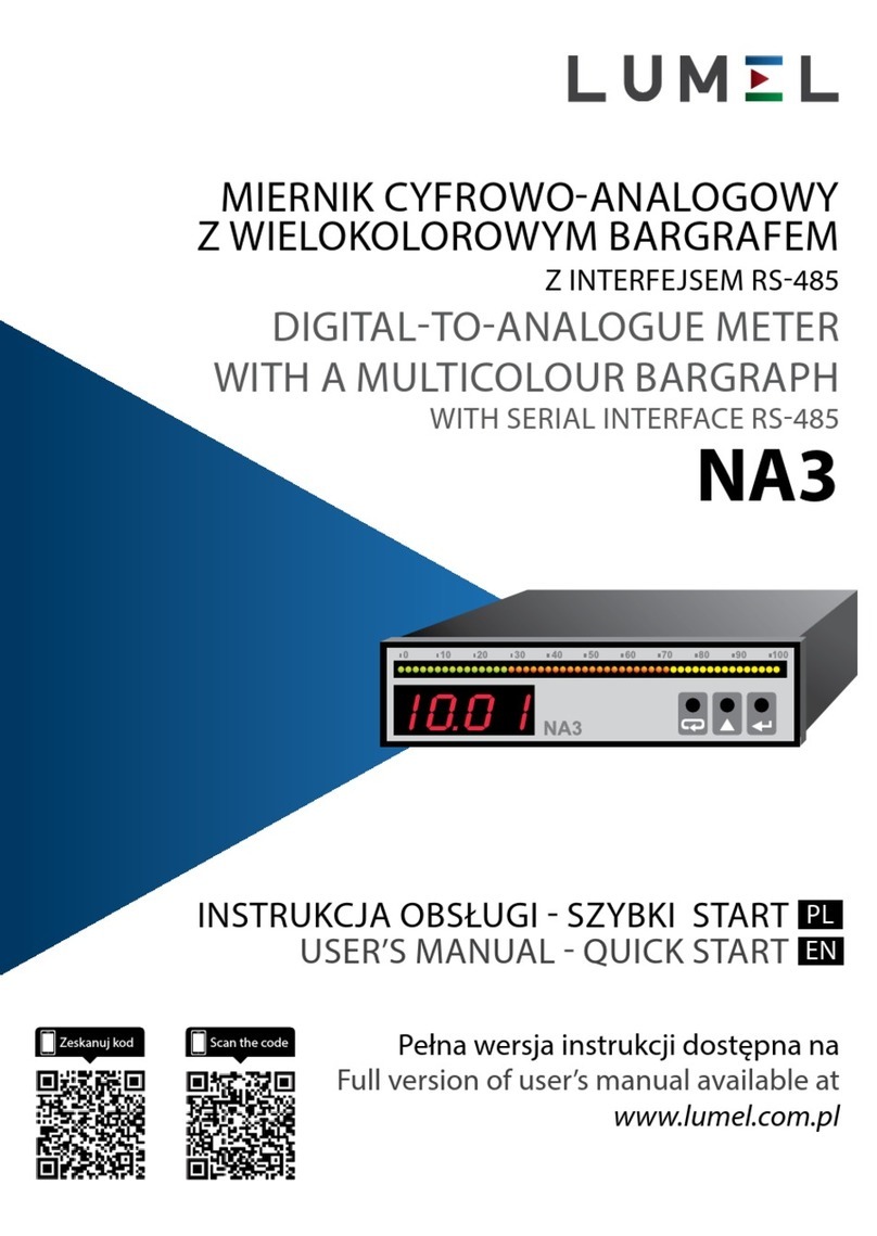 Lumel NA3 User manual