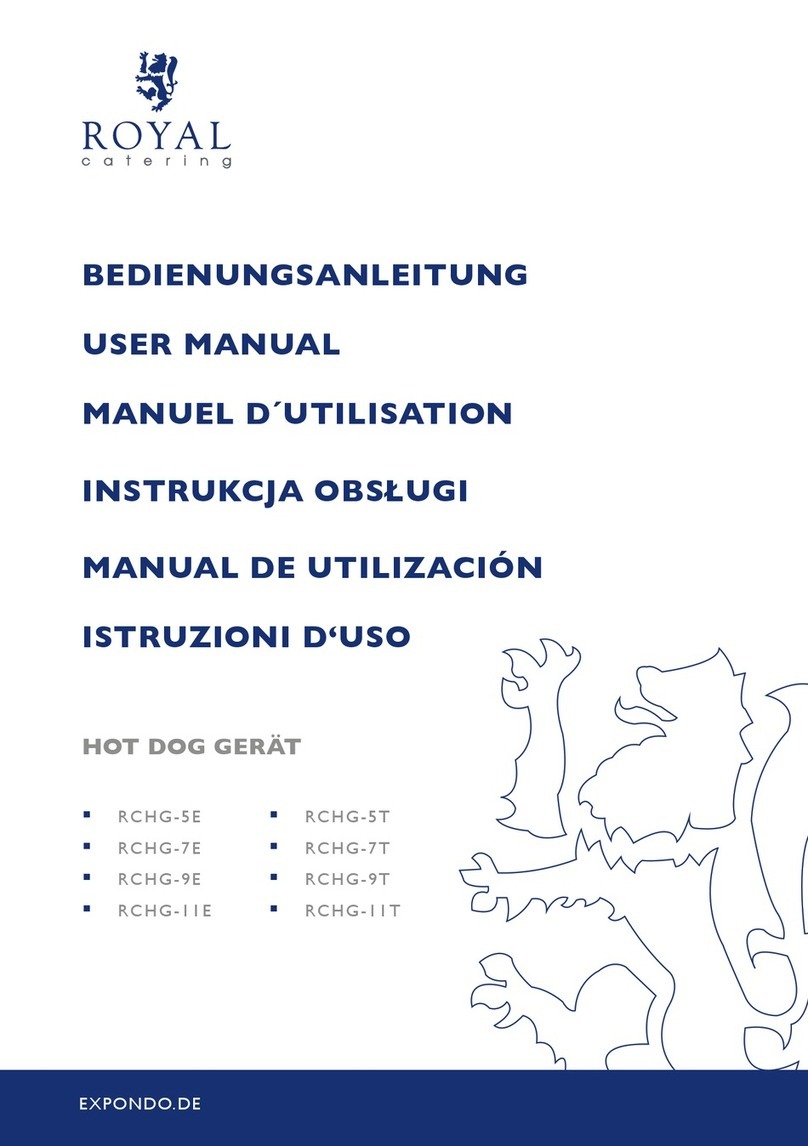 Royal Catering RCHG-5E user manual