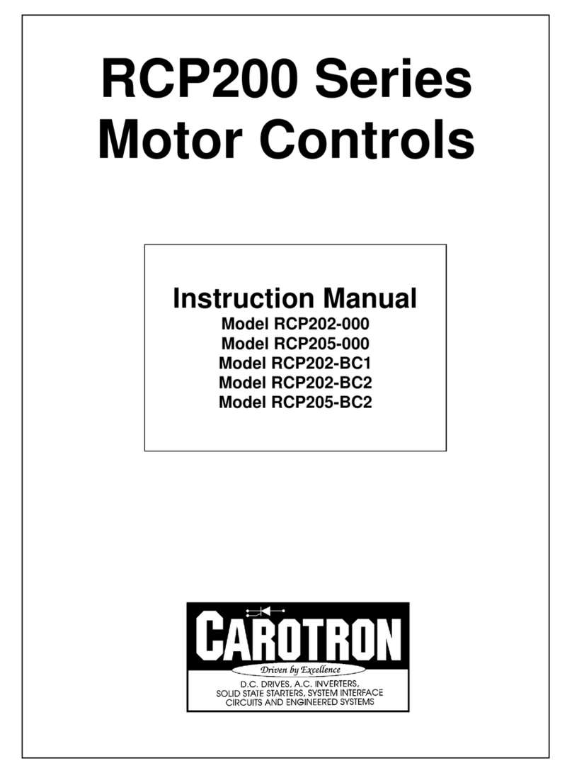 Carotron RCP200 Series instruction manual