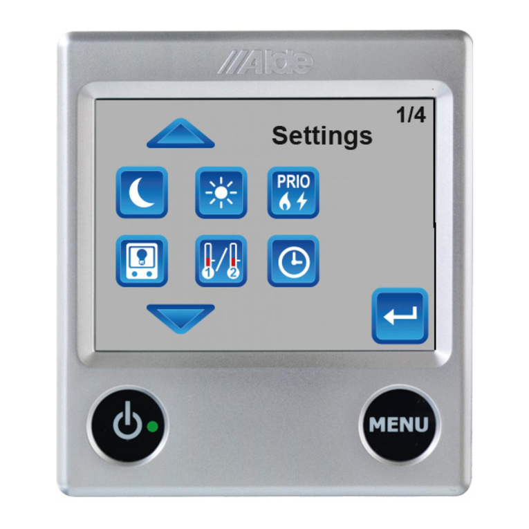 Alde Touchpanel 3020 HE quick guide