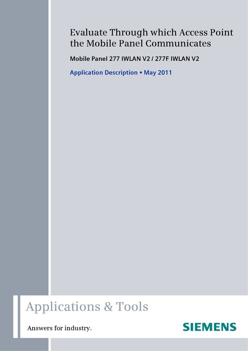 Siemens SIMATIC Mobile Panel 277 IWLAN User guide