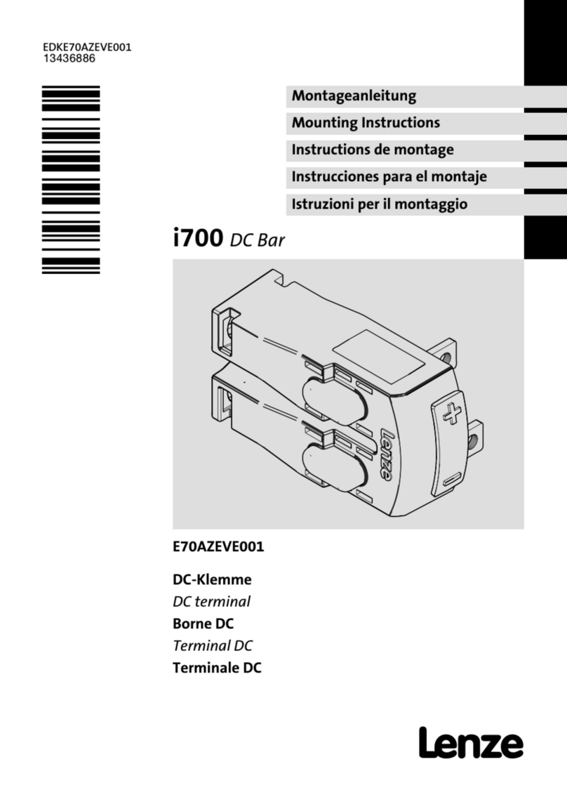 Lenze i700 DC Bar User manual