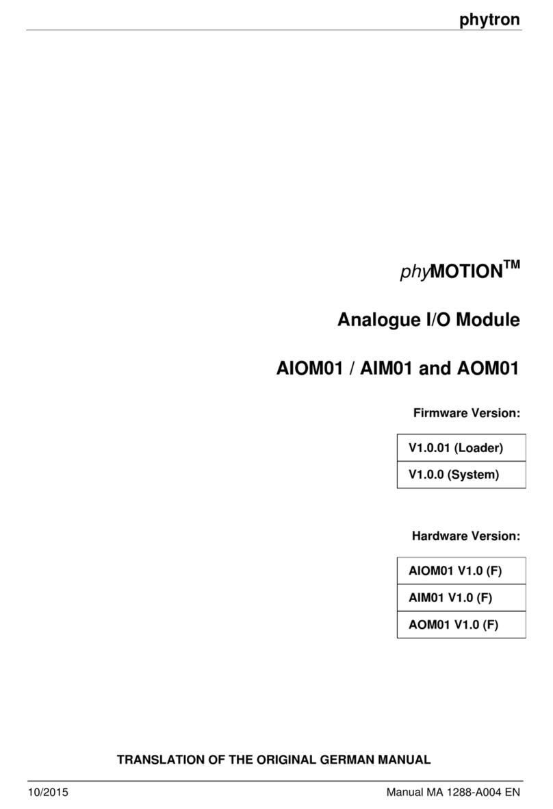 phytron phyMOTION AIOM01 User manual