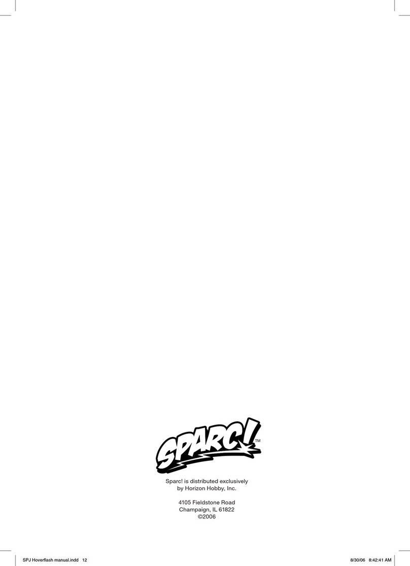 Horizon Hobby SPARC! HOVER FLASH User manual